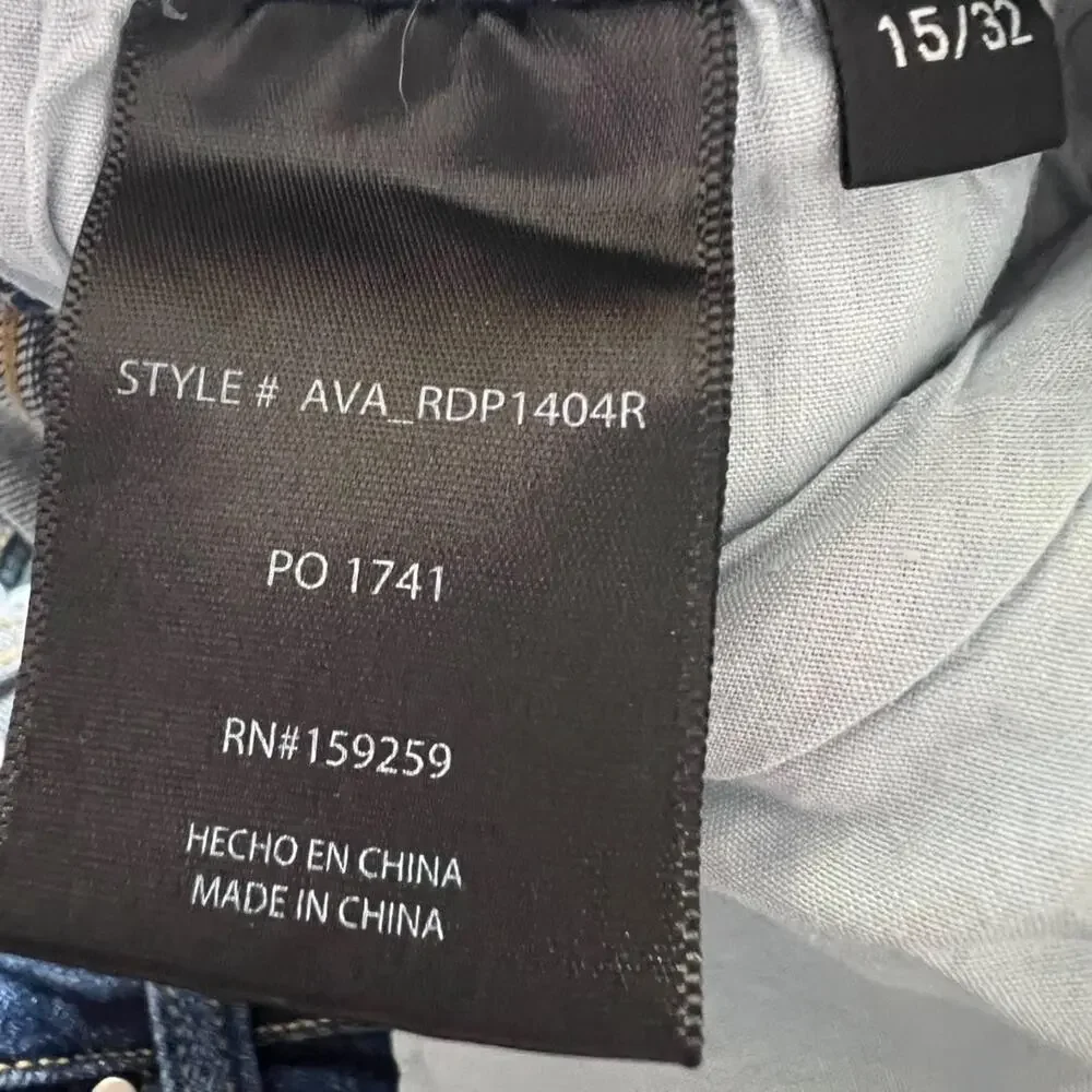 Denim by Laura Wide Leg Jeans Juniors 15/32 Blue Medium Wash Mid Rise Stretch - Picture 3 of 7